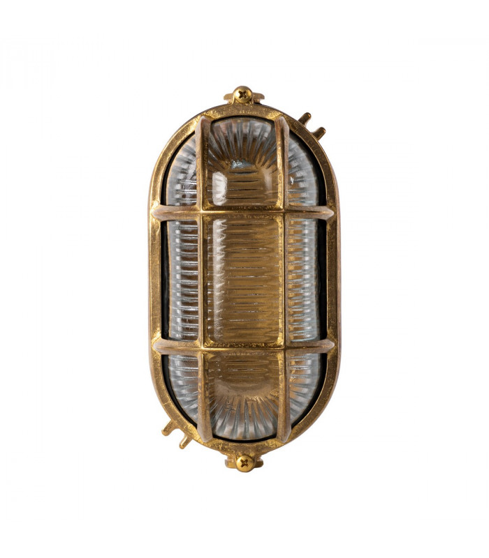 Thira A17Z Outdoor Bulkheads Wall Lamp Brass 1x E27