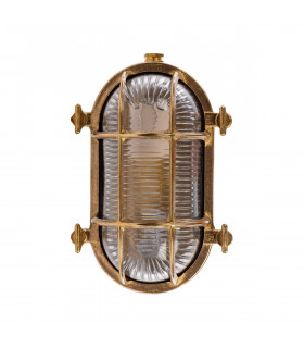 Thira A57Z Outdoor Bulkheads Wall Lamp Brass 1x E27