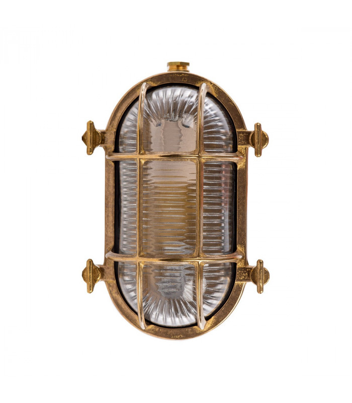Thira A57Z Outdoor Bulkheads Wall Lamp Brass 1x E27