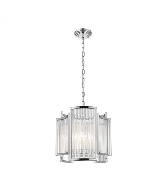 Sergio Pendant Ceiling Light Chrome 3x E14