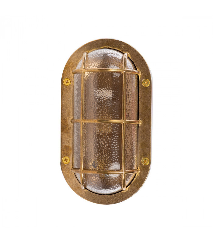 Thira A44Z Outdoor Bulkheads Wall Lamp Brass 1x E27