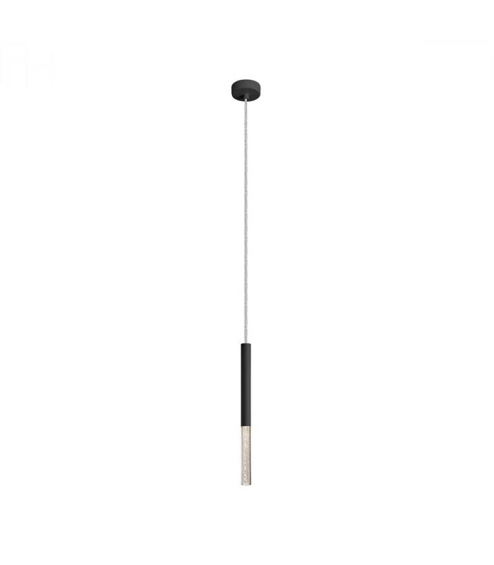 One Integrated LED Pendant Ceiling Light Matt Black 3000K 450Lm