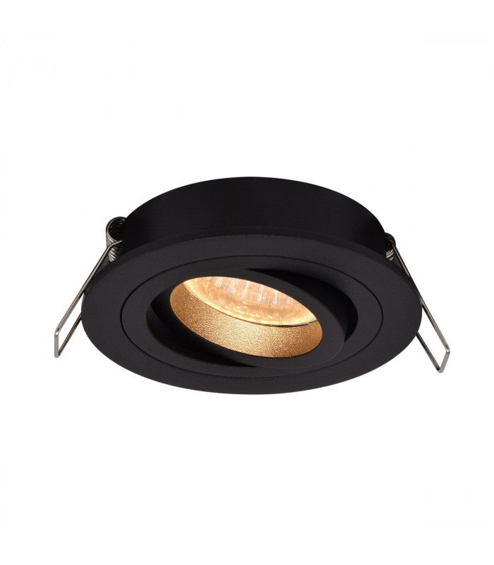 Rondoo Round Recessed Downlight Black 1x GU10