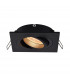 Rondoo Square Recessed Downlight Black 1x GU10