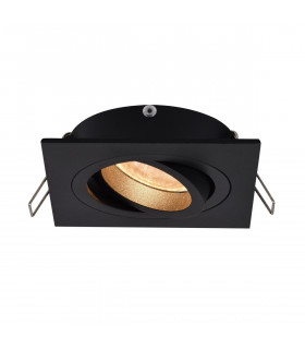 Rondoo Square Recessed Downlight Black 1x GU10