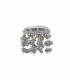 Elli Semi Flush Ceiling Light Chrome 5x G9