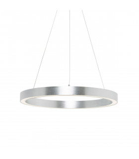 Carlo Integrated LED Pendant Ceiling Light Silver 4000K 3200lm