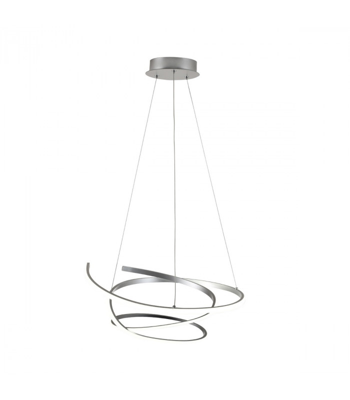 Fore Integrated LED Pendant Ceiling Light Silver 3300lm 4000K