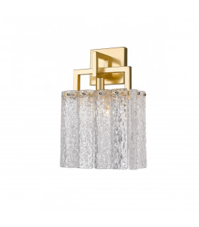 Palace Wall Lamp Matt Gold Glass 1x G9