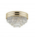 Naica Crystal Ceiling Light Matt Gold Clear 5x E14