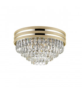 Naica Crystal Ceiling Light Matt Gold Clear 5x E14