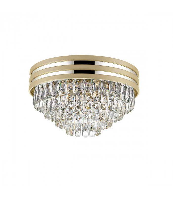 Naica Crystal Ceiling Light Matt Gold Clear 5x E14