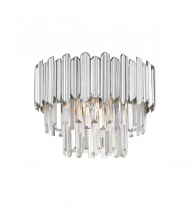 Gladius Crystal Ceiling Light Chrome Clear 5x E14