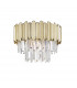 Gladius Crystal Ceiling Light Gold Clear 5x E14