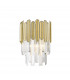 Gladius Crystal Wall Lamp Gold Clear 1x G9