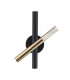 One Integrated LED Wall Lamp French Gold Clear