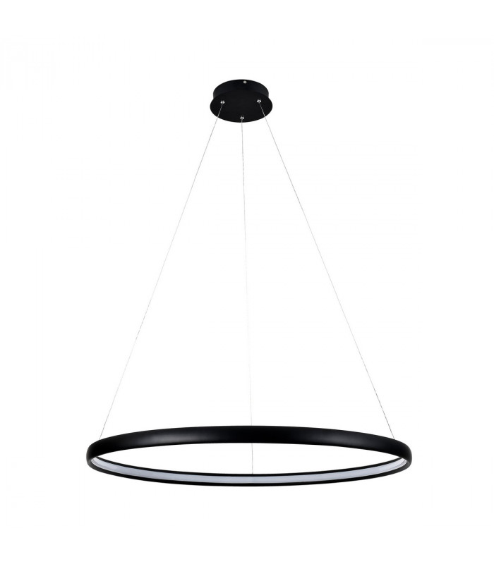 Carlo Integrated LED Pendant Ceiling Light Matt Black 4000K 1560lm