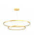 Carlo Integrated LED Pendant Ceiling Light Gold 2 Light 4000K 3900lm