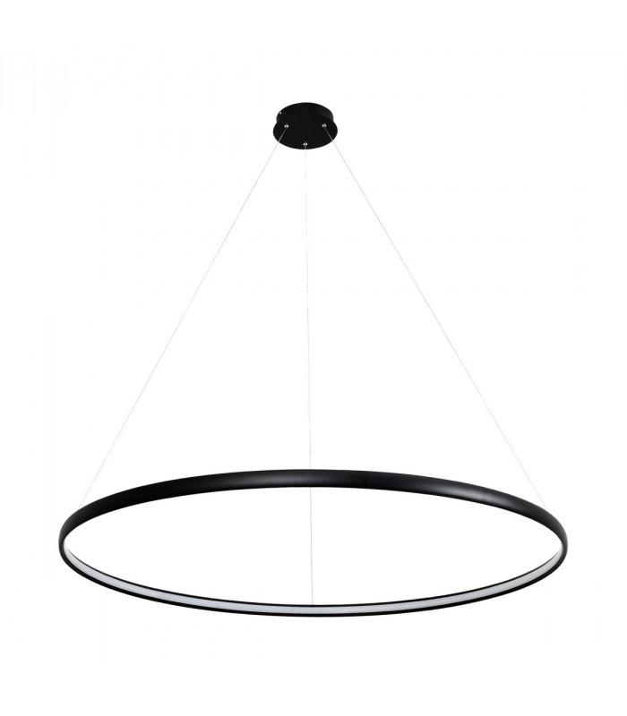 Carlo Integrated LED Pendant Ceiling Light Matt Black 4000K 2280lm
