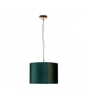 Inga Cylindrical Pendant Ceiling Light Green 1x E27