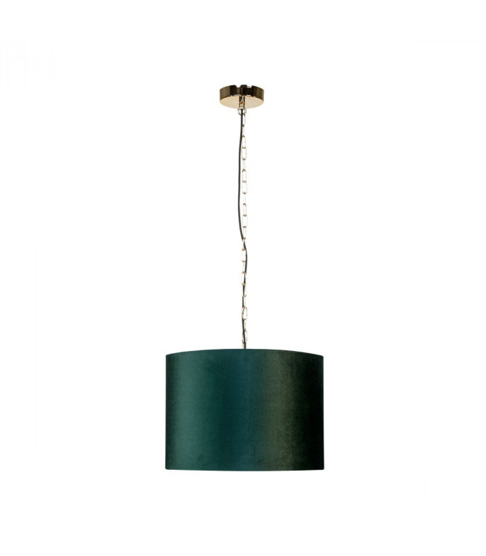 Inga Cylindrical Pendant Ceiling Light Green 1x E27
