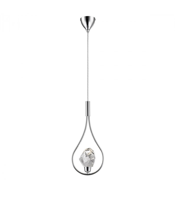 Ore Integrated LED Pendant Ceiling Light Chrome 360lm 3000K