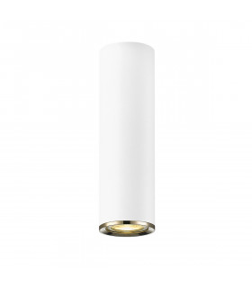 Loya Small Surface Mounted Downlight Matt White French Gold 1x GU10
