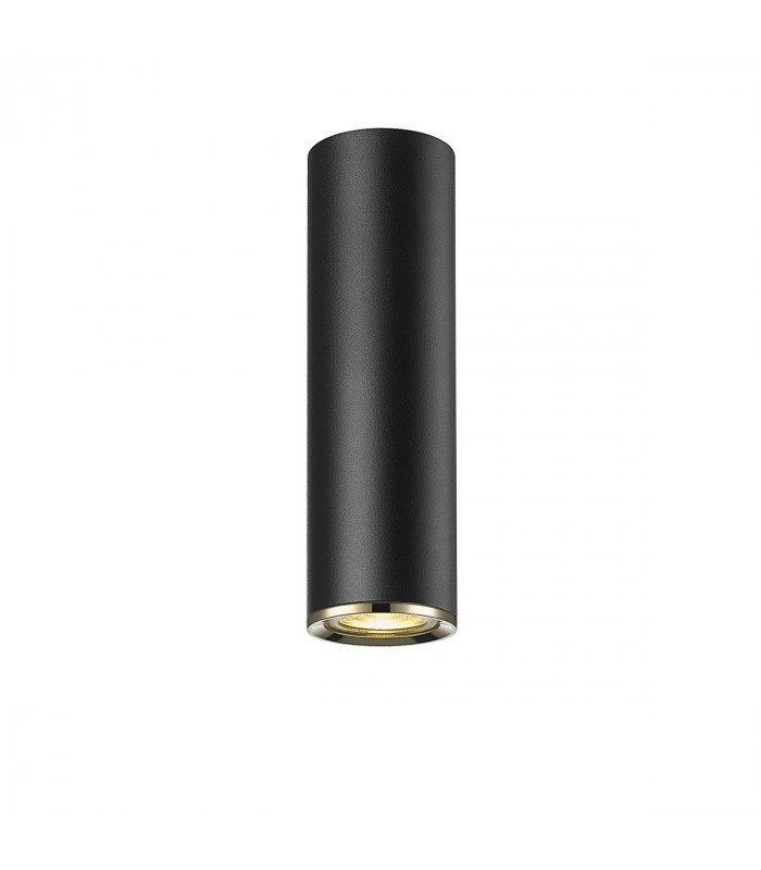 Loya Small Surface Mounted Downlight Matt Black French Gold 1x GU10