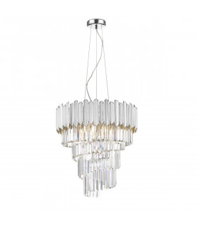 Gladius Pendant Ceiling Light Chrome 6x E27