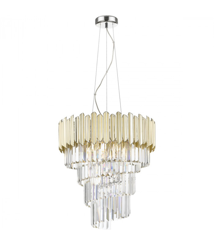 Gladius Pendant Ceiling Light Gold 6x E27