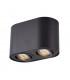Rondoc Surface Mounted Downlight Black 2x GU10