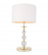 Rea Table Lamp with Round Shade Gold White 1x E27