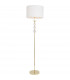 Rea Floor Lamp with Shade Gold White 1x E27