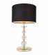 Rea Table Lamp with Round Shade Gold Black 1x E27