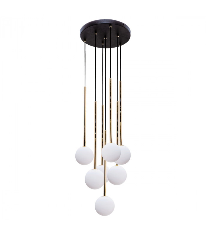Ali Cluster Pendant Ceiling Light Black 7x G9