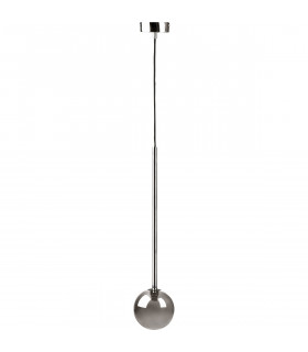 Luna Globe Pendant Ceiling Light Chrome 1x G9