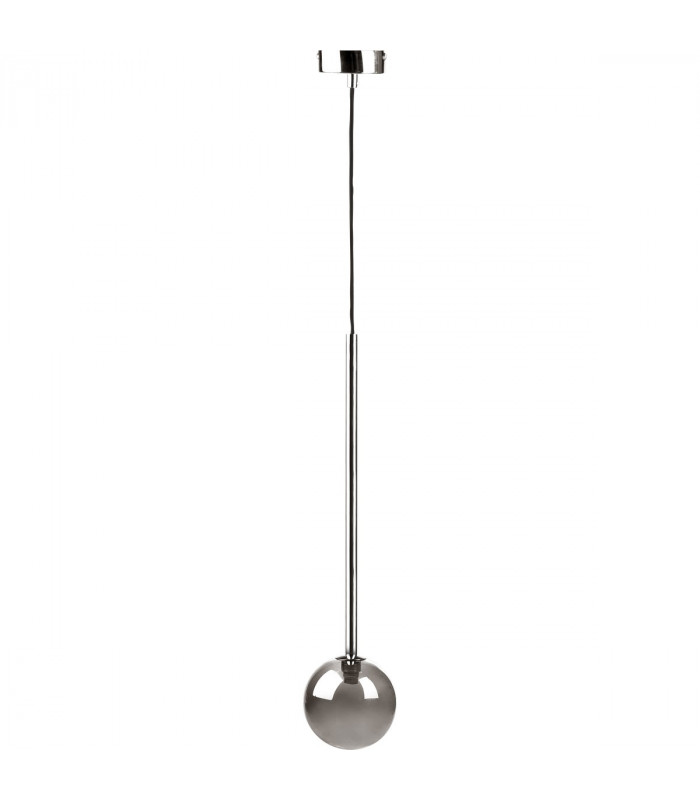 Luna Globe Pendant Ceiling Light Chrome 1x G9