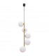 Ali Globe Pendant Ceiling Light Black Gold 5x G9