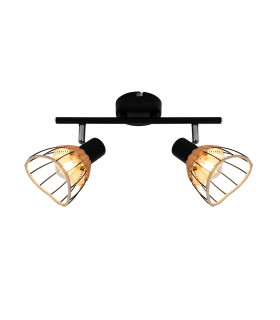 Gant Twin Ceiling Spotlight Black 2x E14