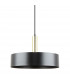 Leo XL Dome Pendant Ceiling Light Matt Black Gold 1x E27