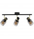 Asti Ceiling Spotlight Bar Matt Black Gold 3x E14