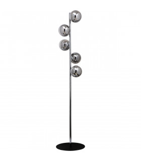 Luna Multi Arm Floor Lamp Chrome 5x G9