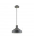 Sigma Dome Pendant Ceiling Light Matt Black Clear White 1x E27