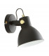 Delta Dome Wall Lamp Matt Black Clear White 1x E27