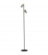 Cento Multi Arm Floor Lamp Matt Black Gold 2x G9