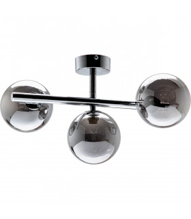 Luna Globe Ceiling Light Chrome 3x G9
