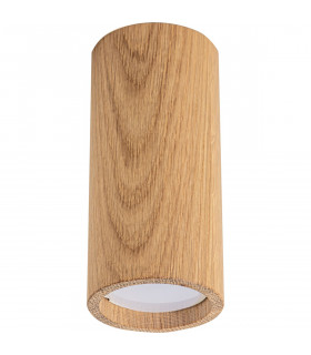Oak Surface Mounted Downlight Wood 1x GU10