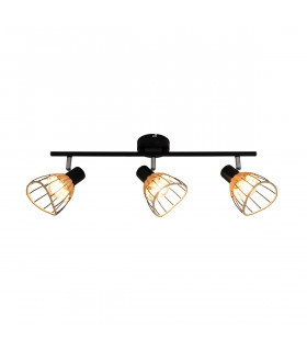 Gant Ceiling Spotlight Bar Black 3x E14
