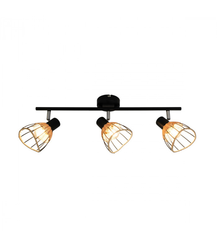 Gant Ceiling Spotlight Bar Black 3x E14