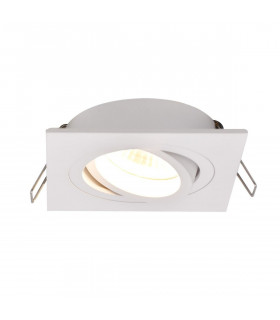 Rondoo Square Recessed Downlight White 1x GU10